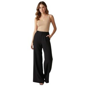 Vintage Juice Couture vintage black high waisted wide leg pants size 6 Y2K